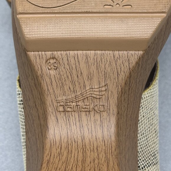 Womens Dansko Sandals Jacinda Taupe Snake Print Platform Wedge Sz US 9 EUR 39 - Picture 11 of 12